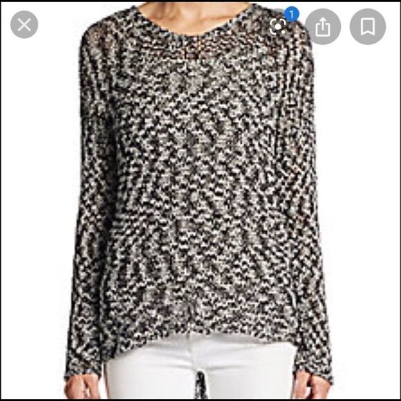 Eileen Fisher Marbled Open Knit Sweater - Picture 4 of 6